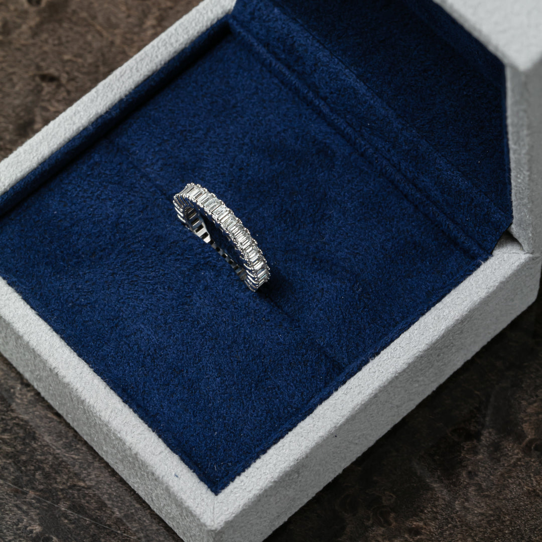 Emerald Cut Full Eternity Ring (MG022)
