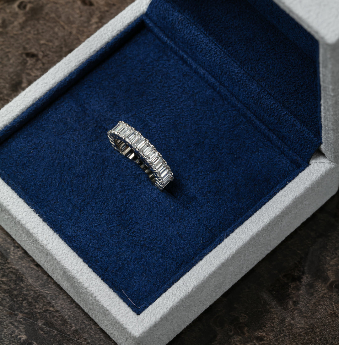 Emerald Cut Full Eternity Ring (MG022)