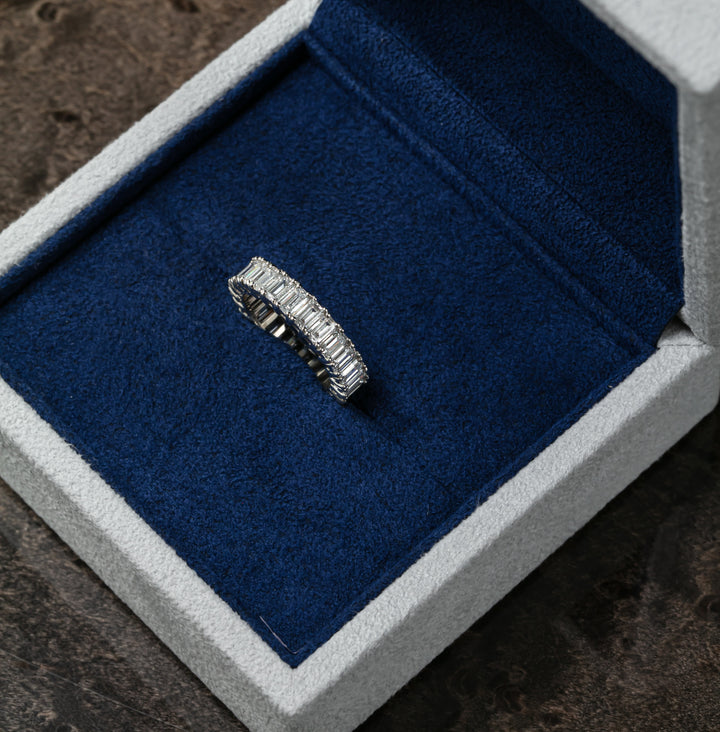 Emerald Cut Full Eternity Ring (MG022)
