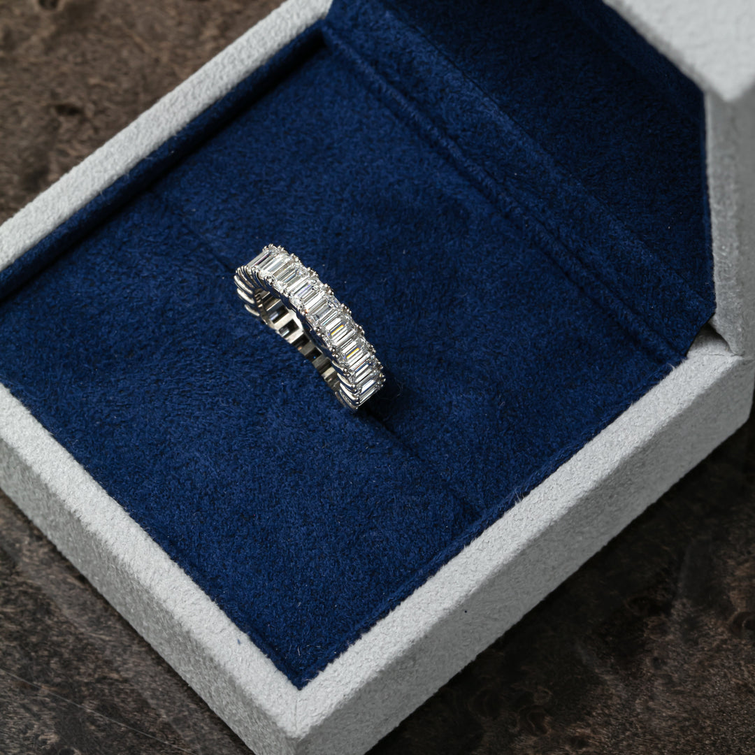 Emerald Cut Full Eternity Ring (MG022)