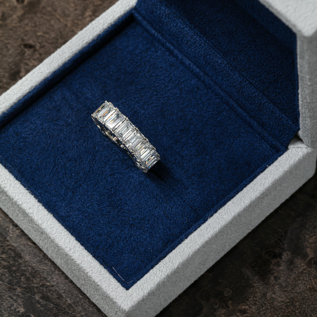 Emerald Cut Full Eternity Ring (MG022)