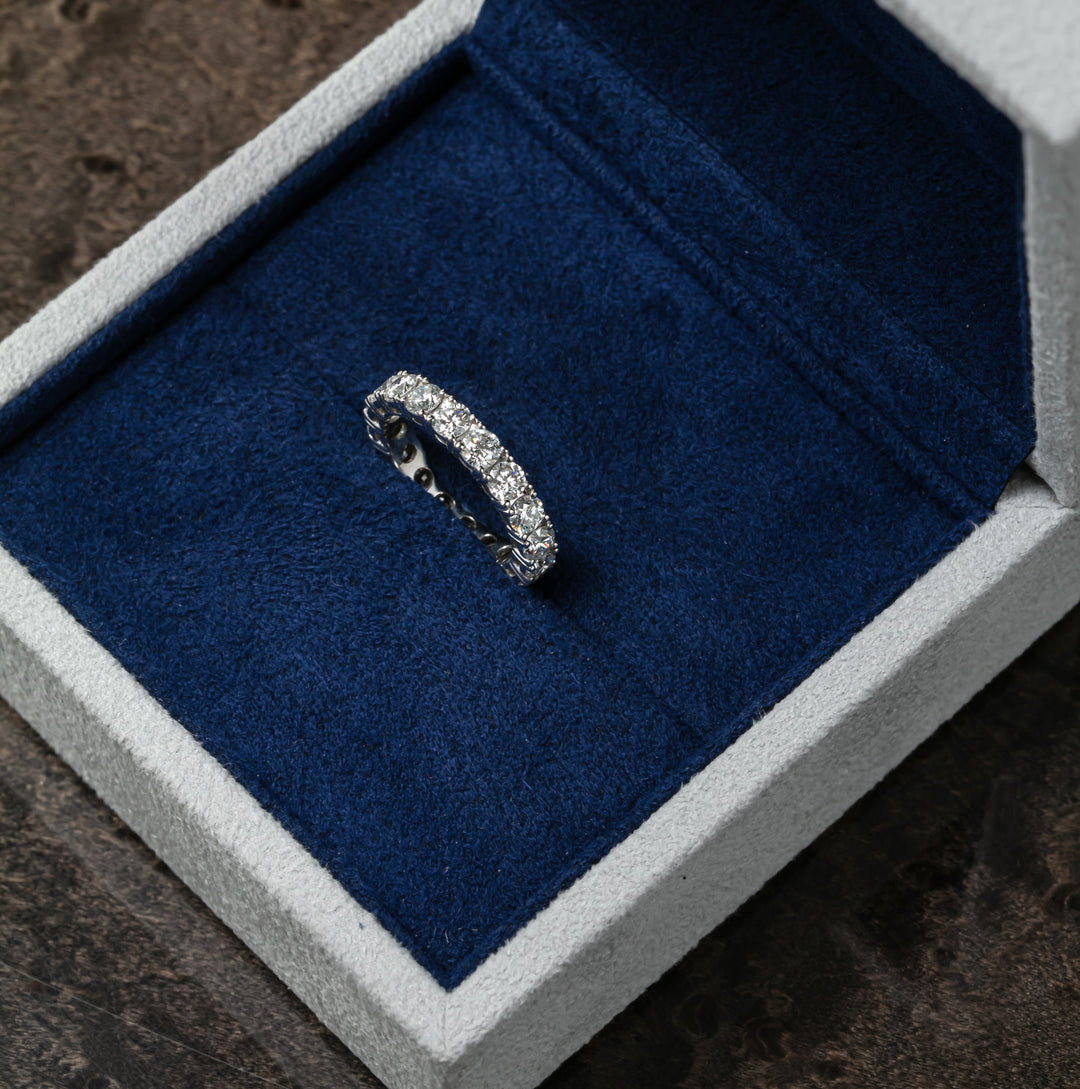 Round Cut Full Eternity Ring
