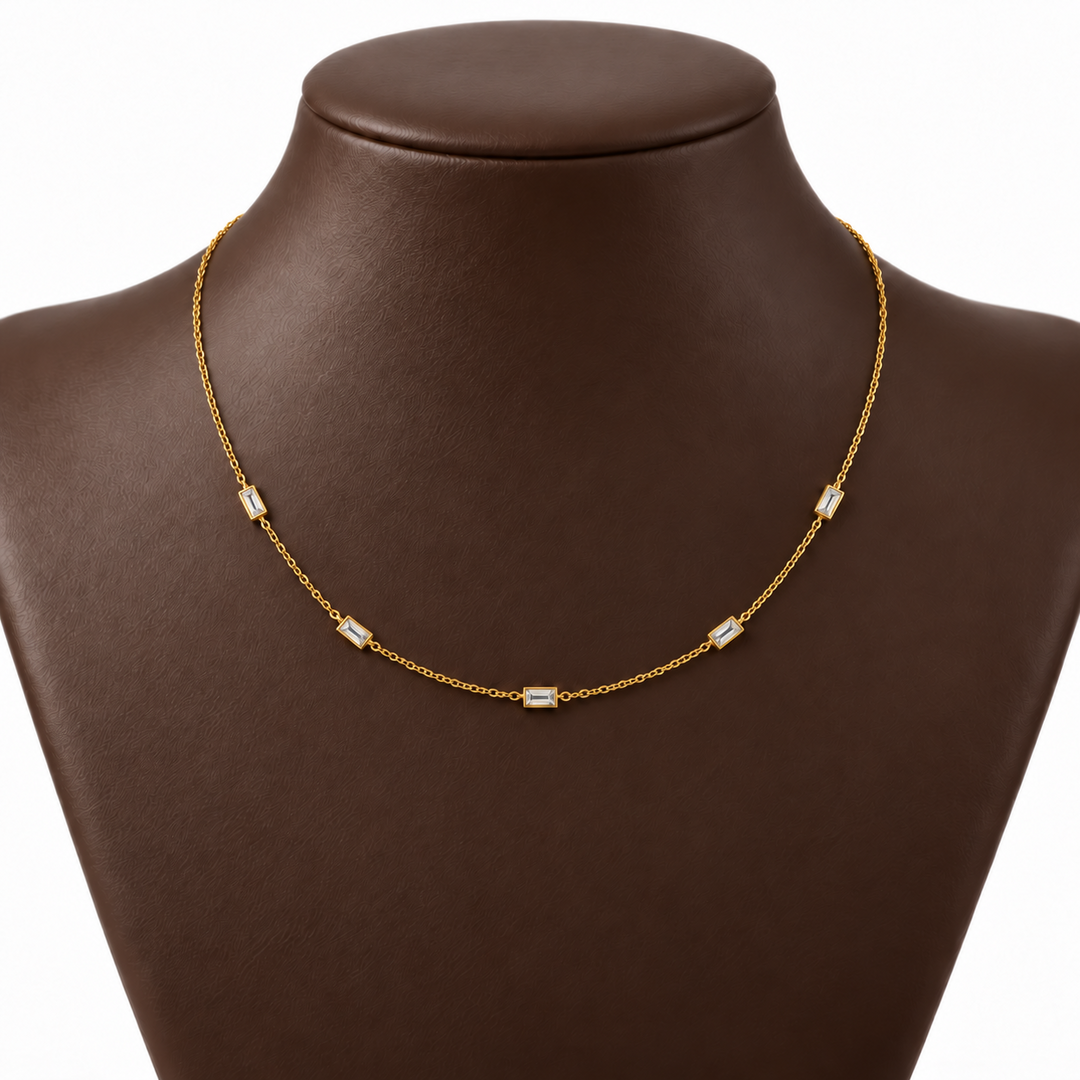 Round Tennis Necklace