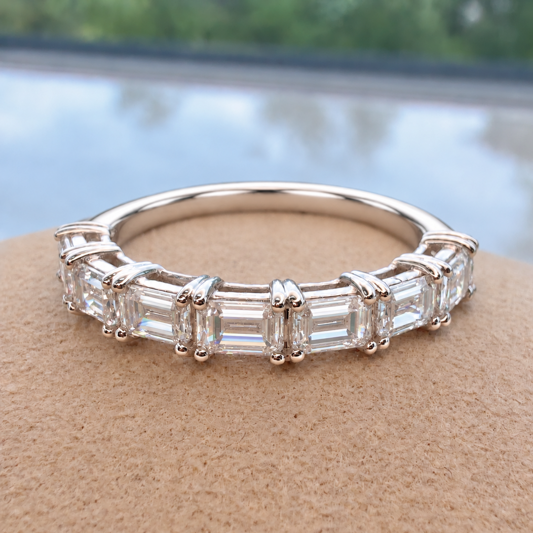 Axis Emerald Half-Eternity Ring (MG445)