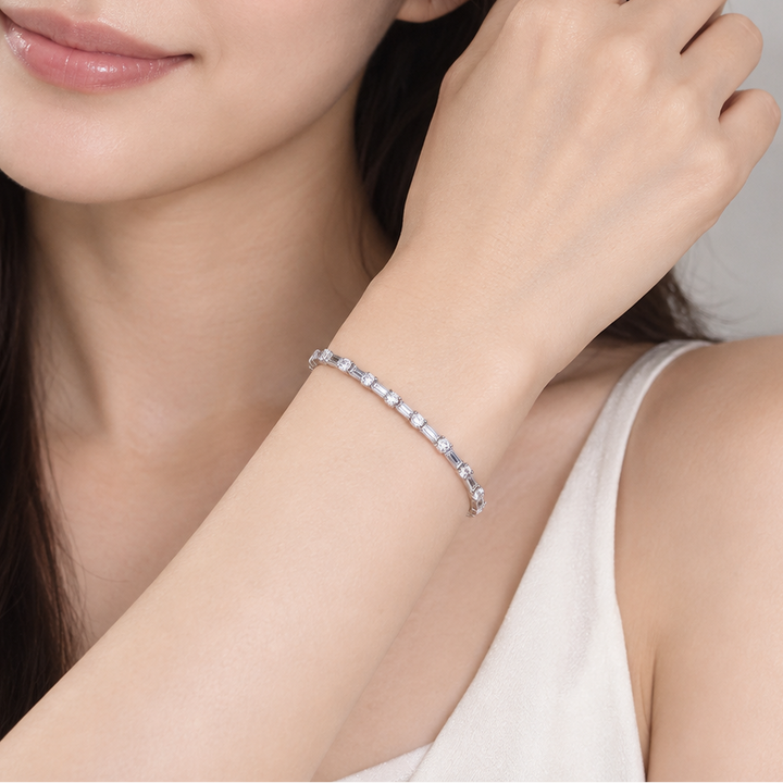 Facet Rhythm Tennis Bracelet version-2 (MG405)