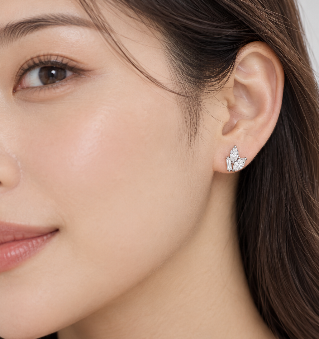 Éclore Trio Stud Earrings (MG418)