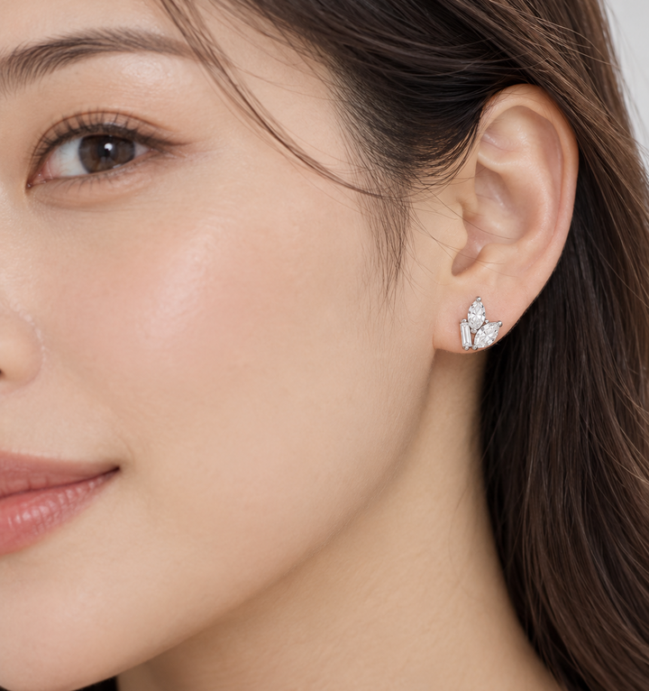 Éclore Trio Stud Earrings (MG418)