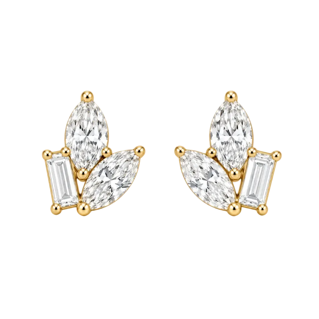 Éclore Trio Stud Earrings (MG418)