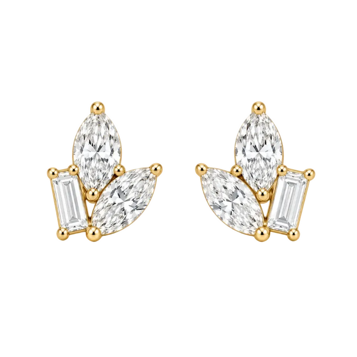Éclore Trio Stud Earrings (MG418)