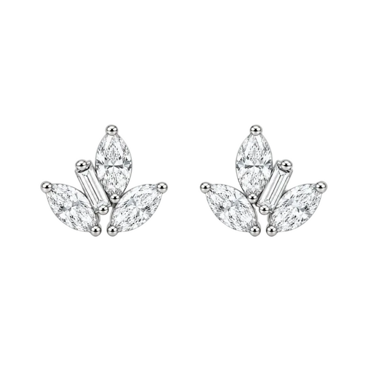 Éclore Fan Stud Earrings (MG420)