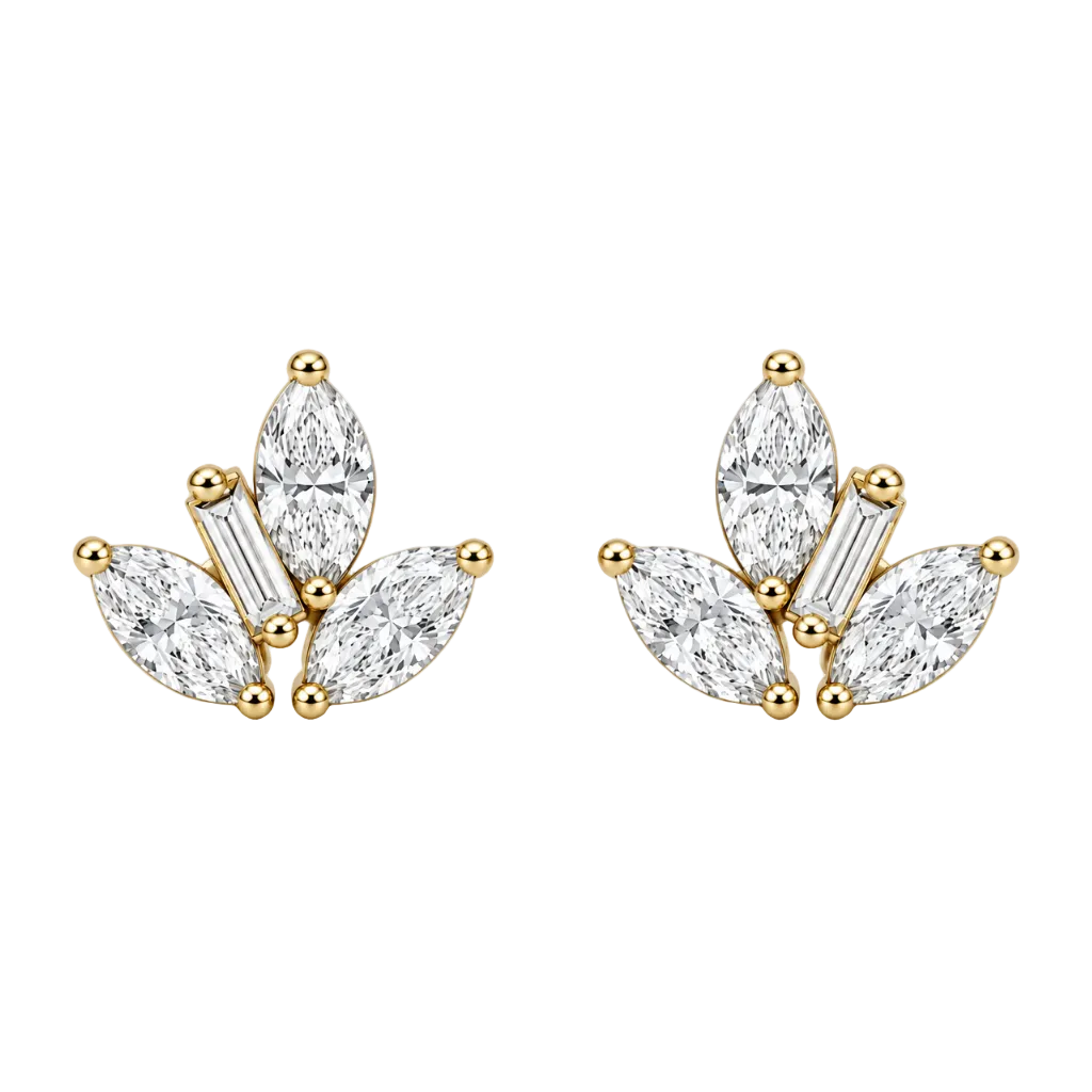 Éclore Fan Stud Earrings (MG420)