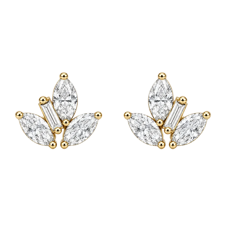Éclore Fan Stud Earrings (MG420)