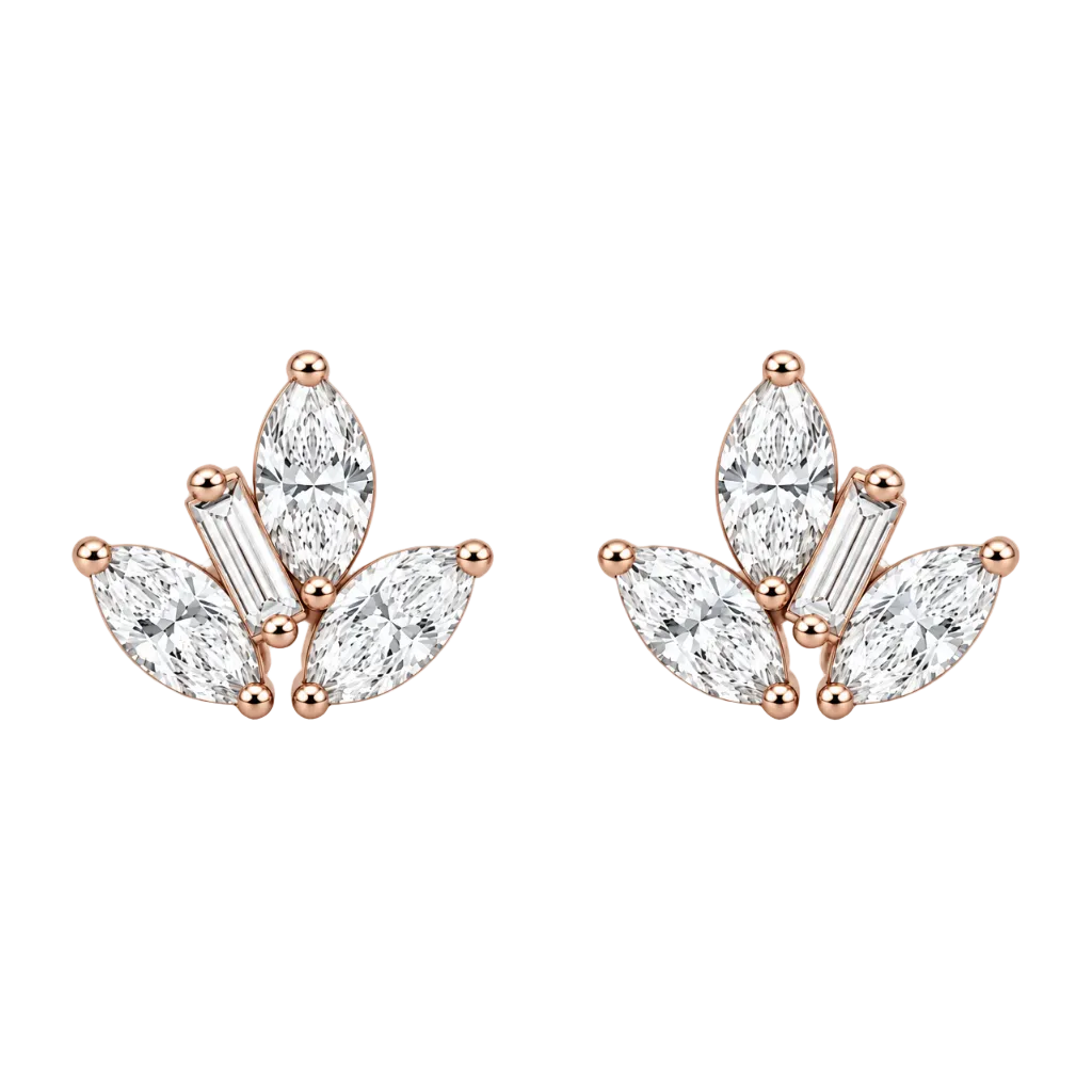Éclore Fan Stud Earrings (MG420)