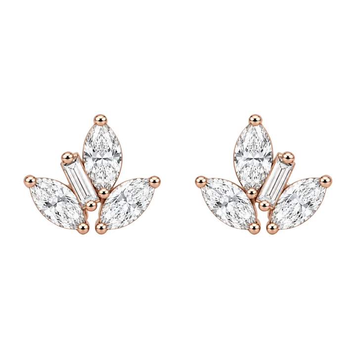 Éclore Fan Stud Earrings (MG420)