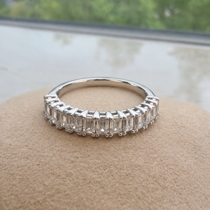 Emerald Cut Half-Eternity Ring (MG443)