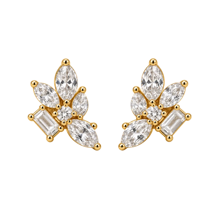 Luna Leaf Studs