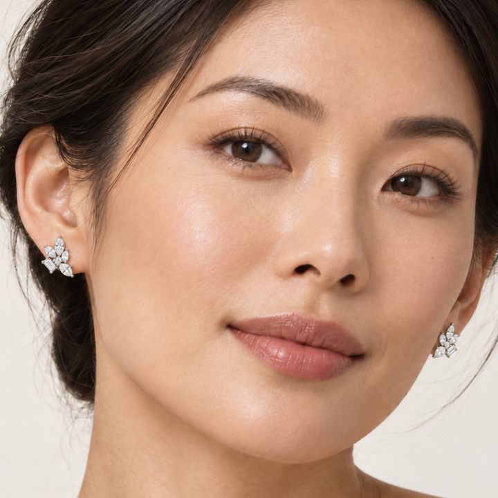Luna Leaf Studs