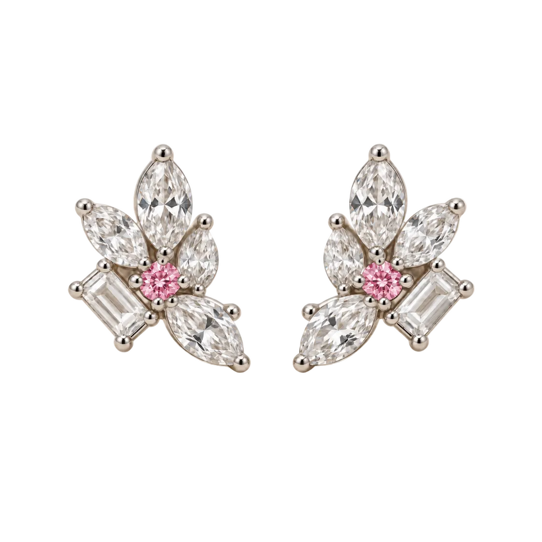 Luna Leaf Studs