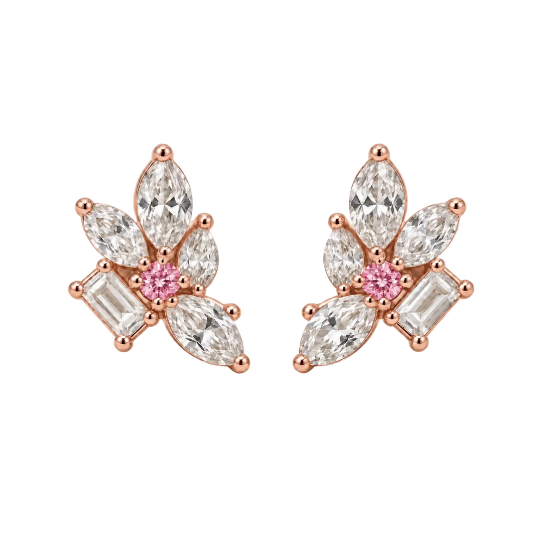 Luna Leaf Studs
