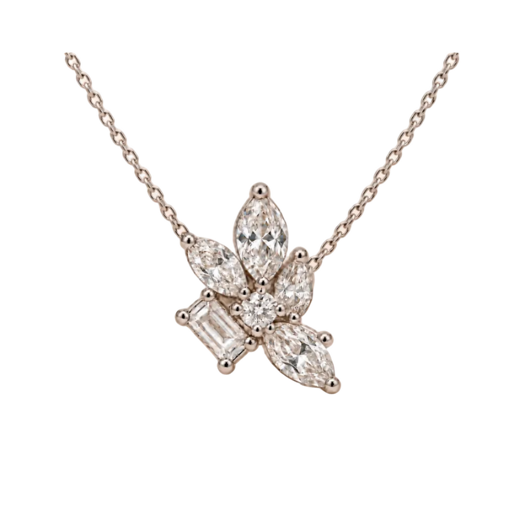 Marquise Bloom Necklace (MG432)