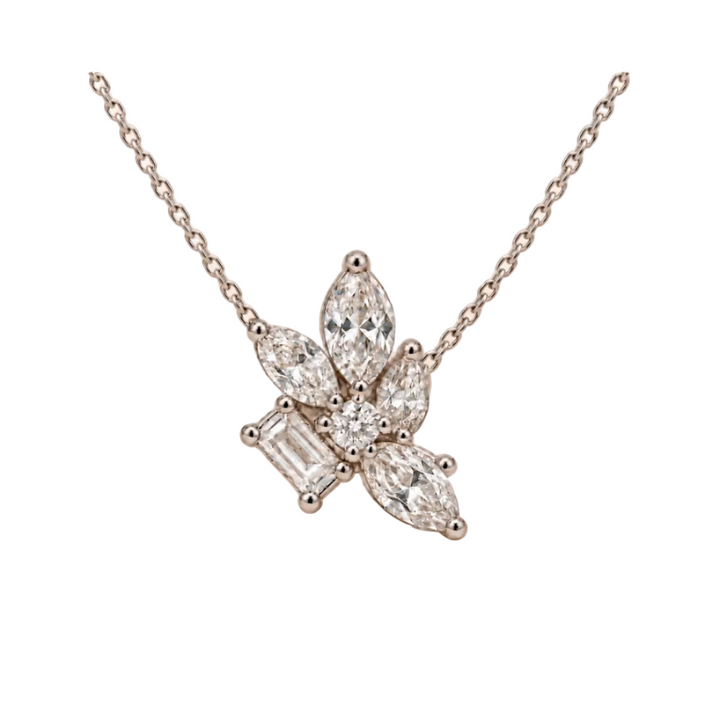 Marquise Bloom Necklace (MG432)