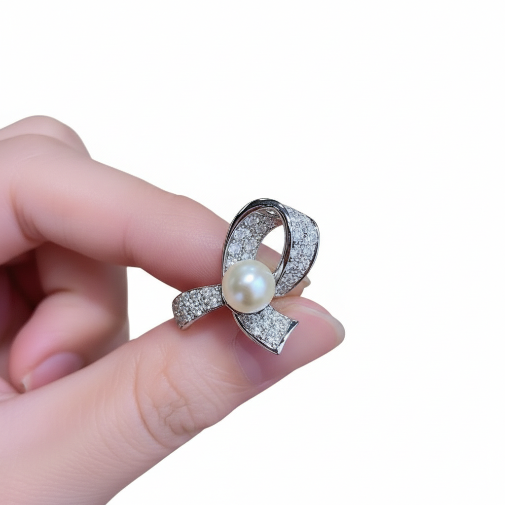 Lustrous Ribbon Earring (MG091)