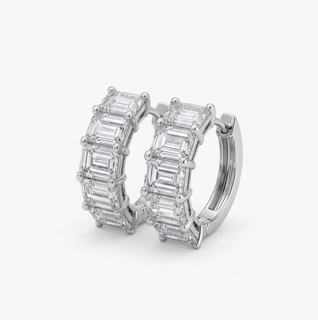 Cascade Emerald Hoops (MG186)