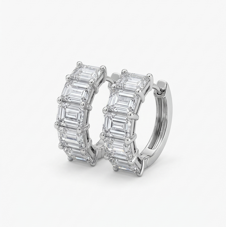 Cascade Emerald Hoops (MG186)