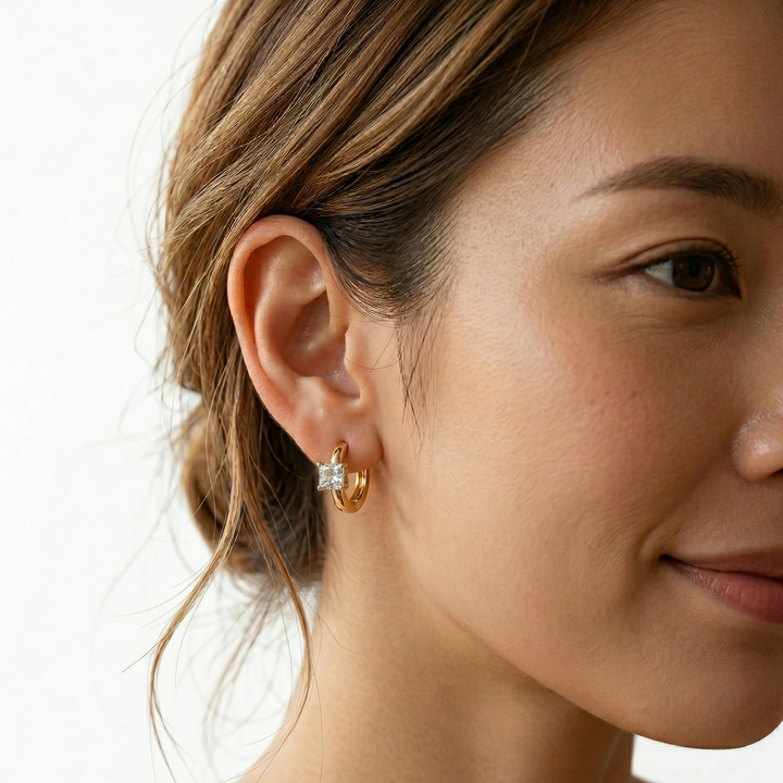 Princess Hoop Earrings (MG191)