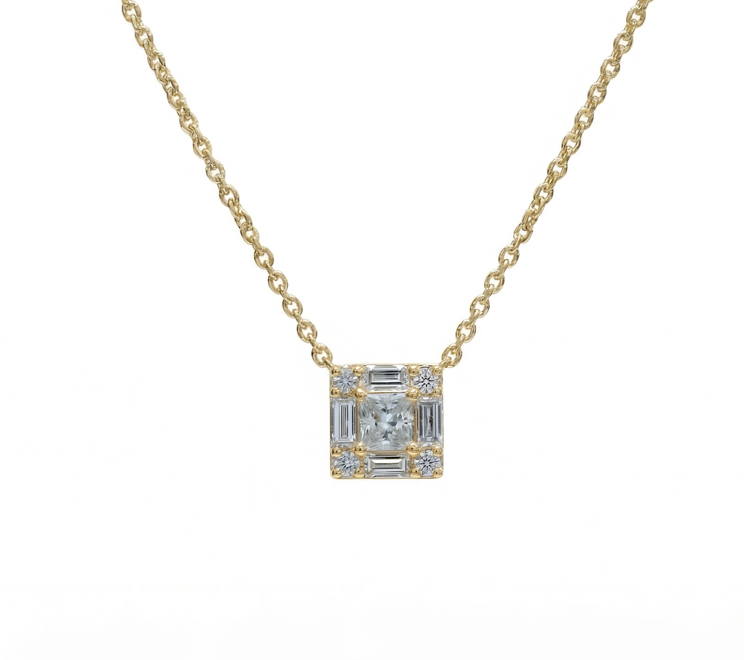 Frame Diamond Necklace (MG177)