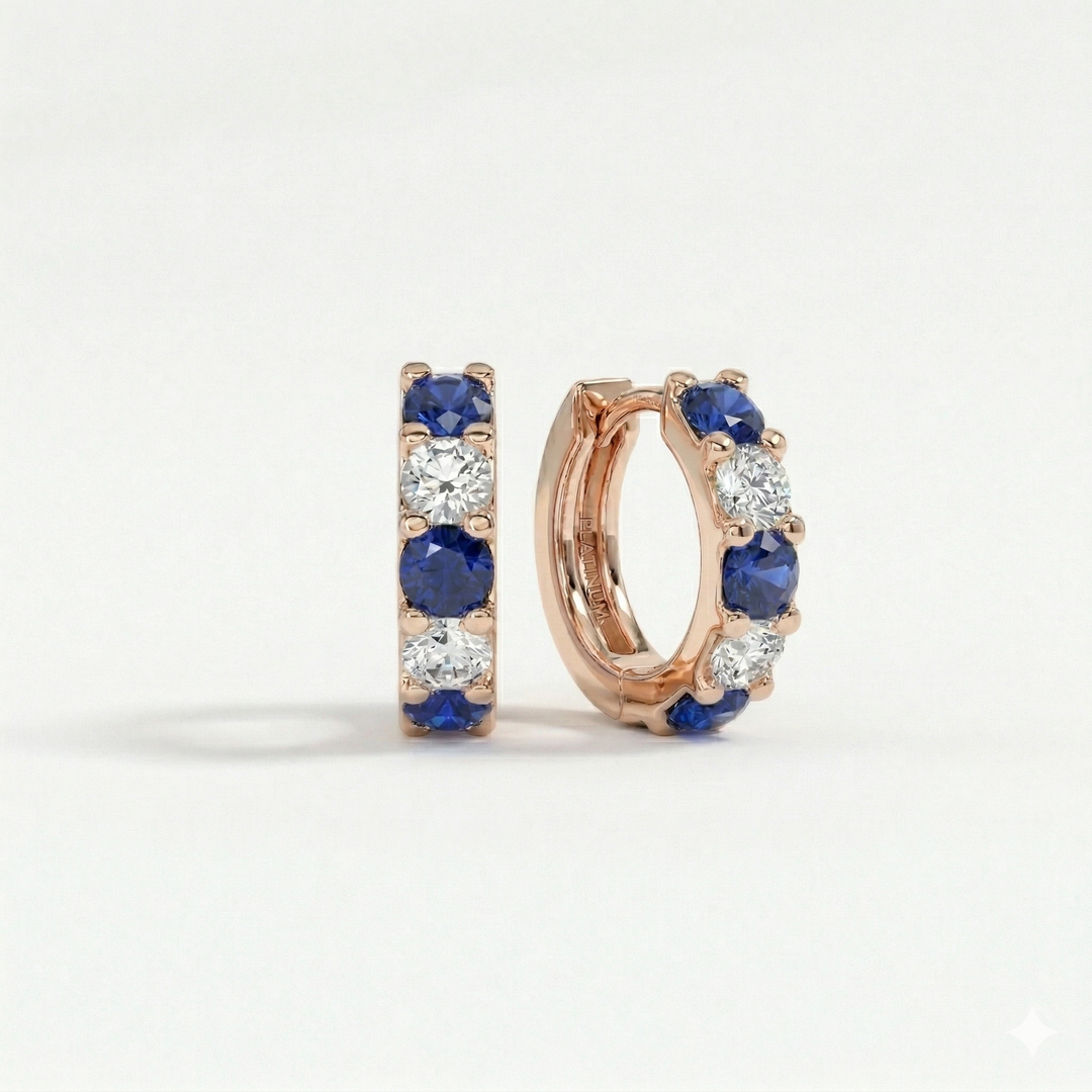Sapphire Rhythm Hoops (MG188)