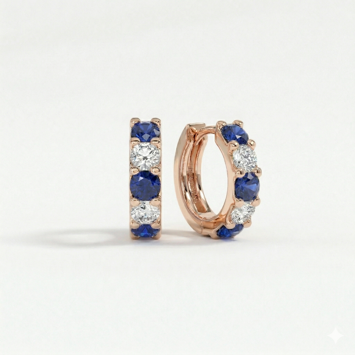 Sapphire Rhythm Hoops (MG188)