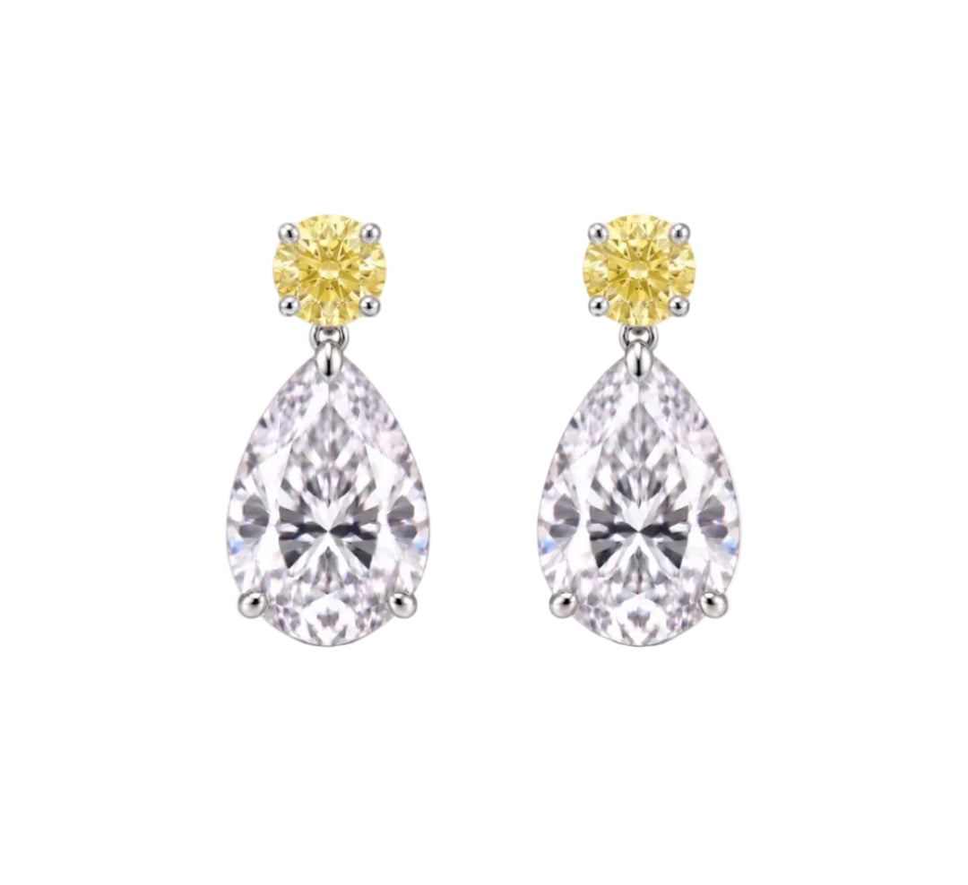 Grace Yellow Drop Earrings (MG454)
