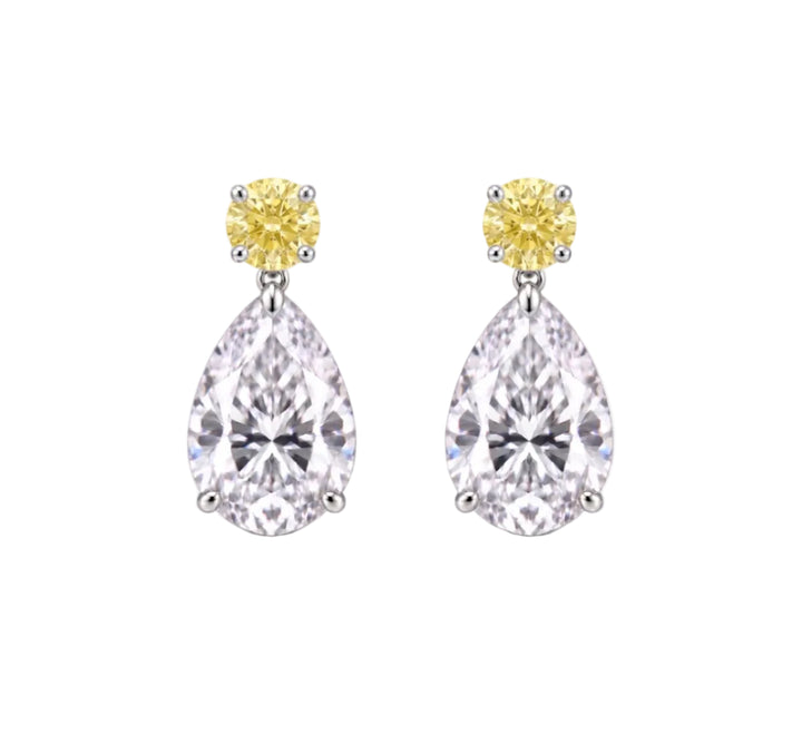 Grace Yellow Drop Earrings (MG454)