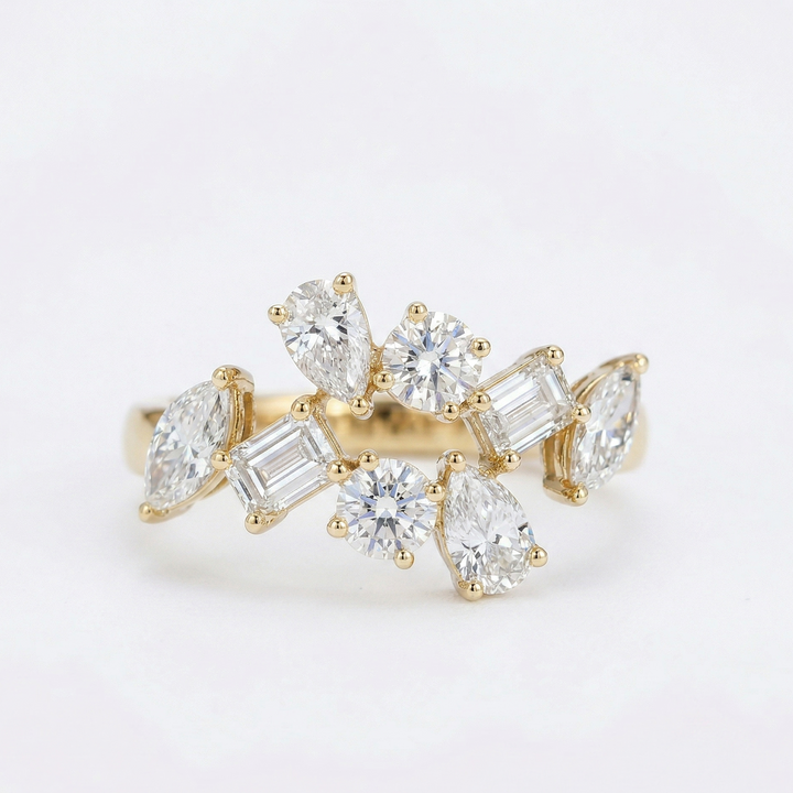 Mixed Shape Diamond Harmony Ring (MG203)