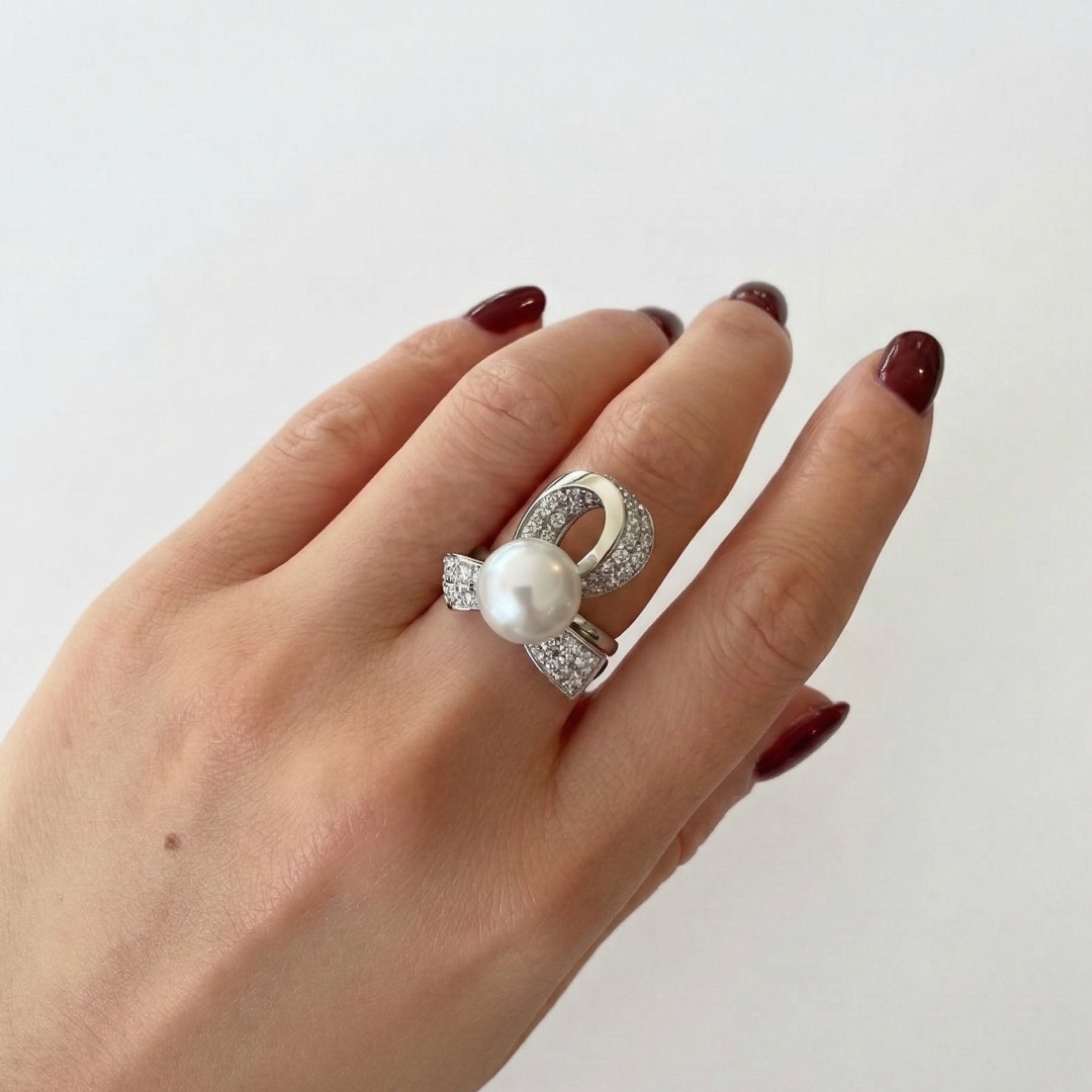 Ribbon Earrings and Ring (MG2002)