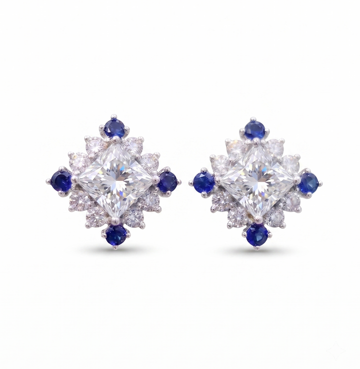 Asteria Blue Stud Earrings (MG303)