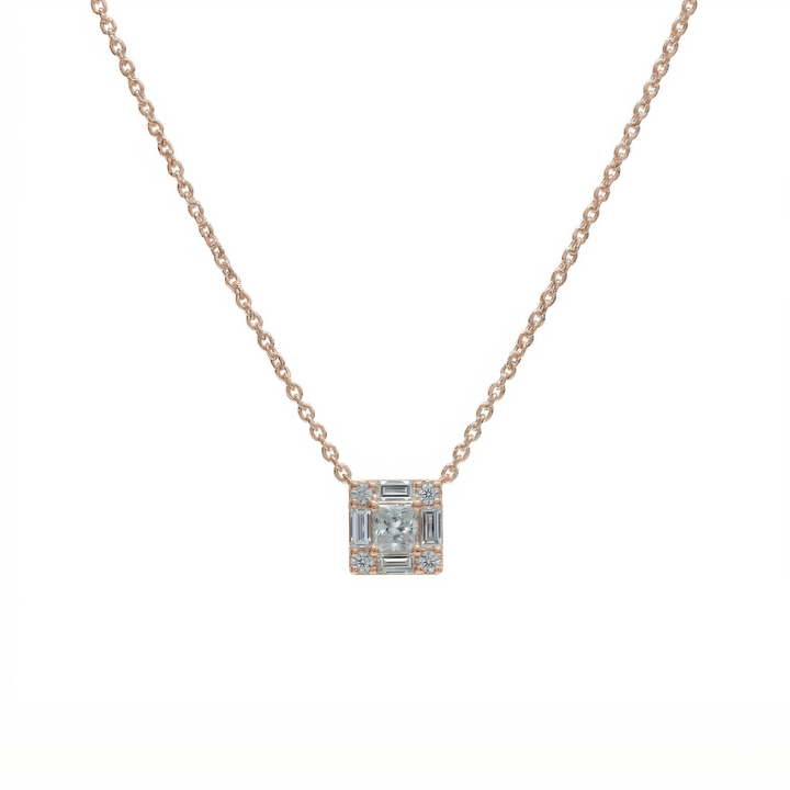 Frame Diamond Necklace (MG177)