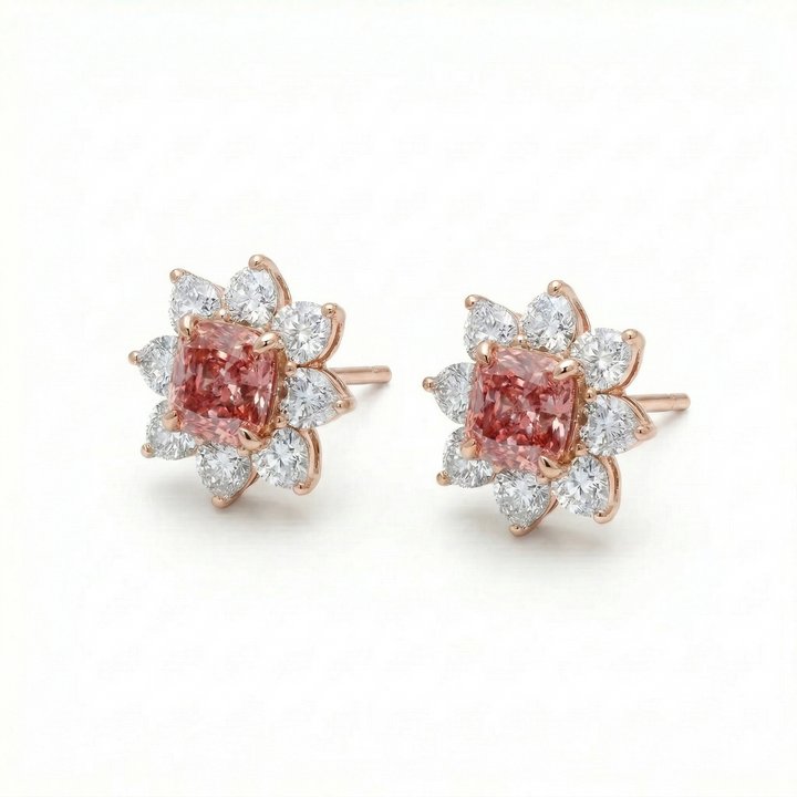 Bloom Pink Cushion Studs (MG209)