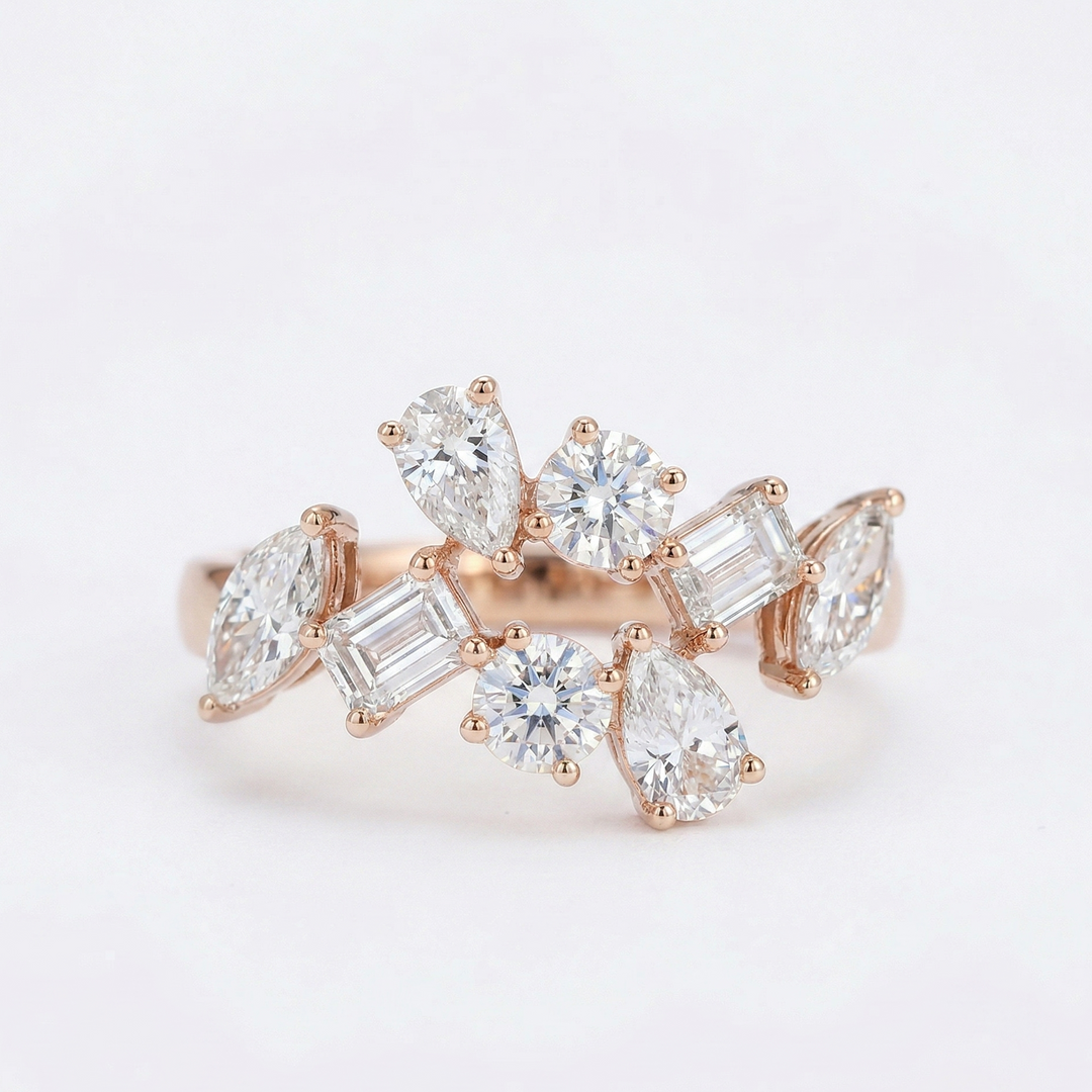 Mixed Shape Diamond Harmony Ring (MG203)