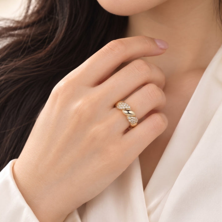 Twist Pave Ring (MG459)