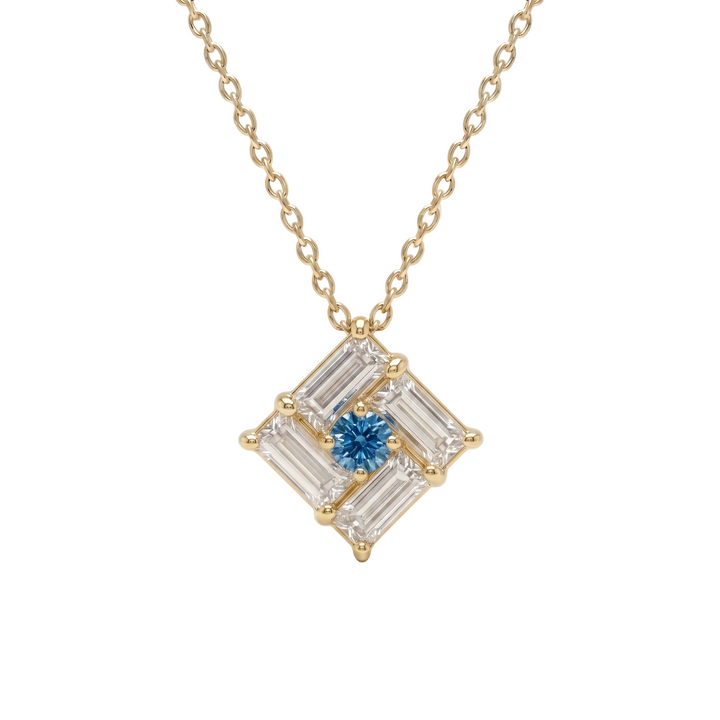 Tilted Monarch Frame Necklace