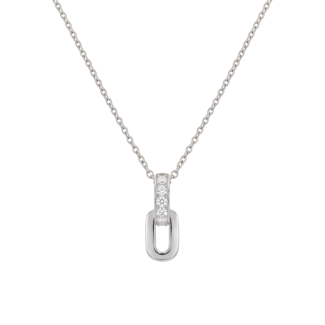 Tilted Monarch Frame Necklace
