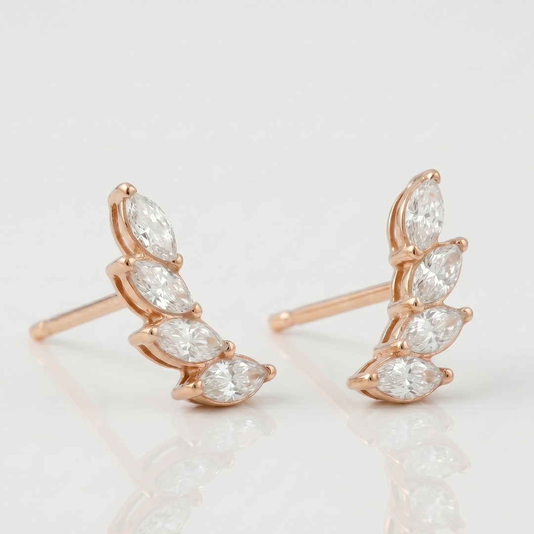Feather Leaf Studs (MG279)