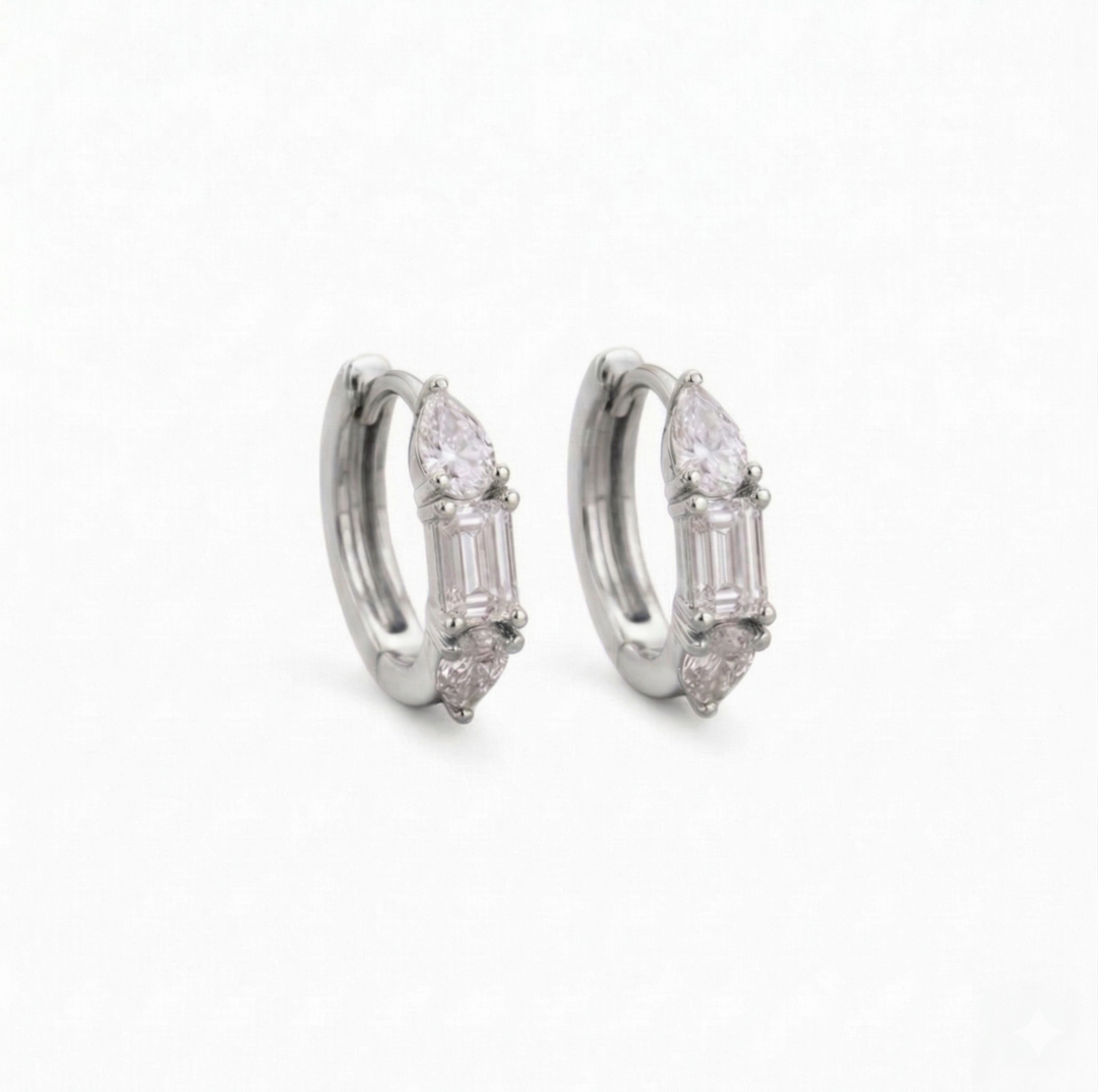 Emerald Drop Hoops (MG190)