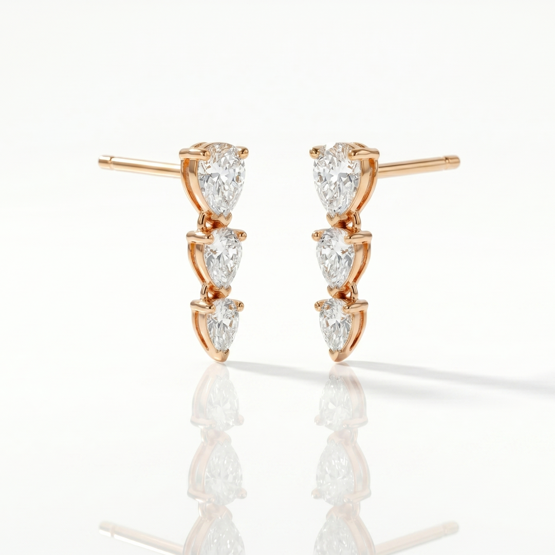 Cascade Pear Studs (MG276)