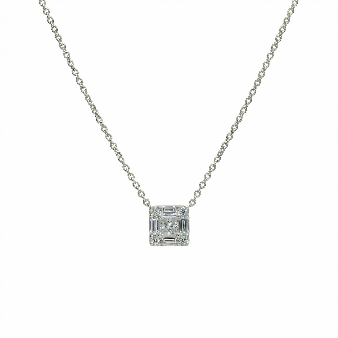 Frame Diamond Necklace (MG177)
