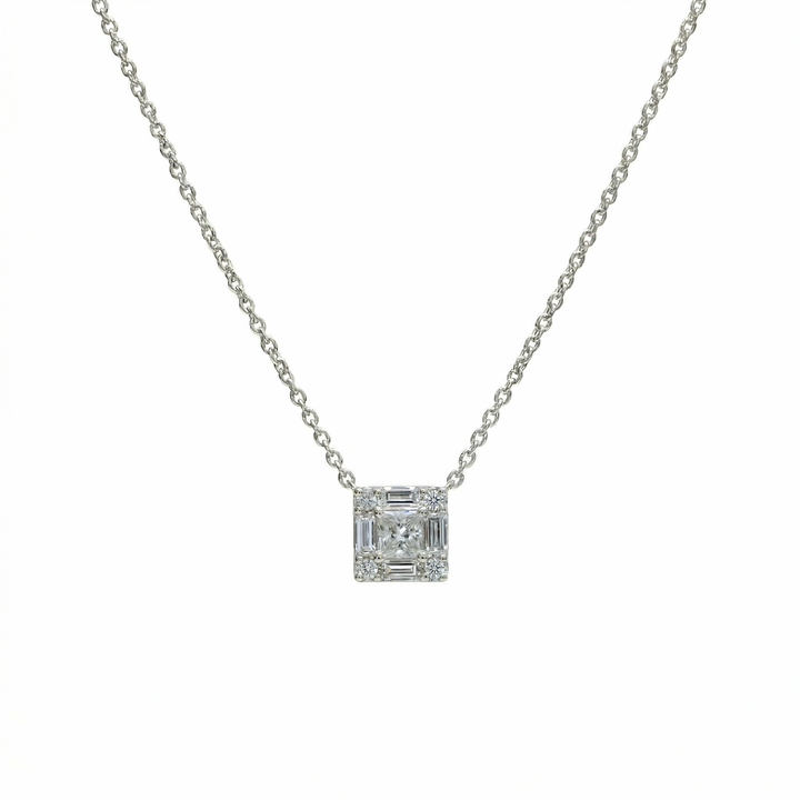 Frame Diamond Necklace (MG177)