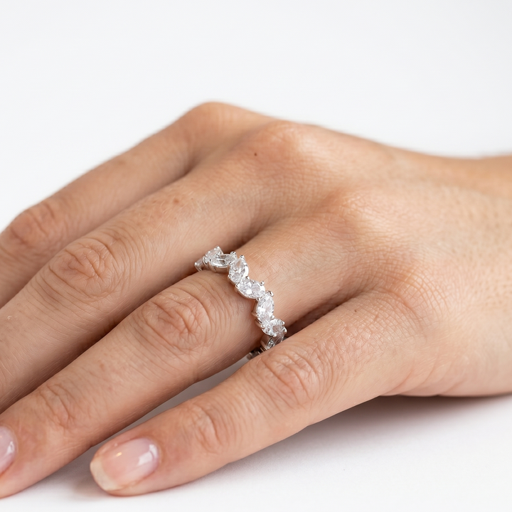 Emerald Cut Eternity Ring