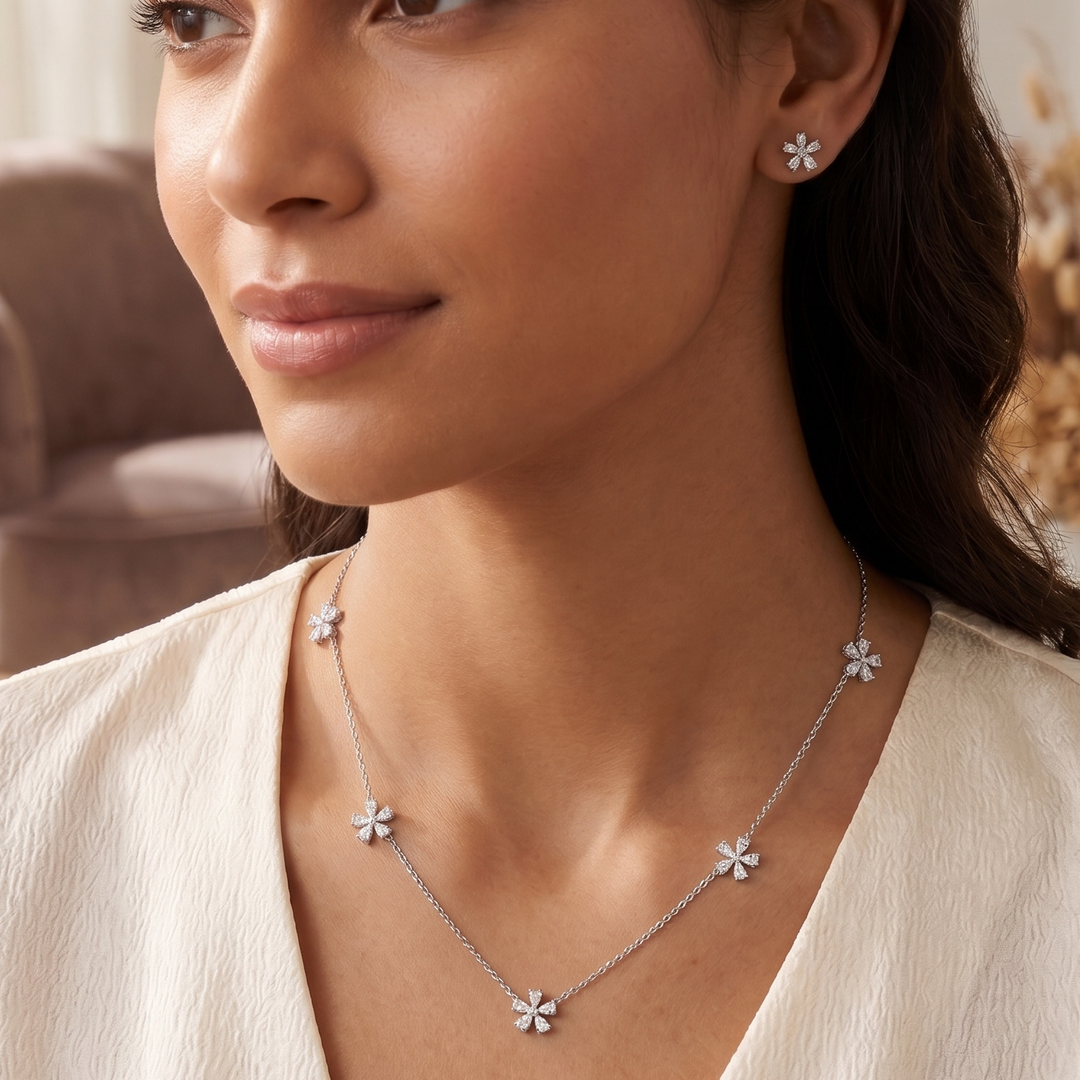 Ruby Bloom Necklace